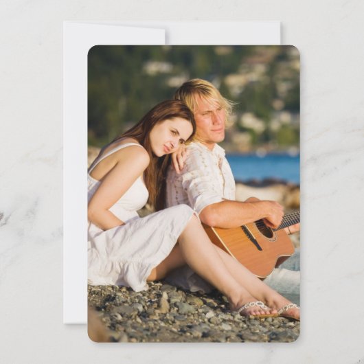 Einladung zur "Tropical Liebe Palm Tree Engagement (Rückseite)