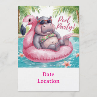 Einladung zur Tropical Pool Party – Süße Wasserfar