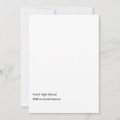 Einladung zur Tropical Summer Glow Graduation Part (Rückseite)