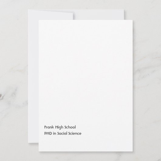 Einladung zur Tropical Summer Glow Graduation Part (Rückseite)