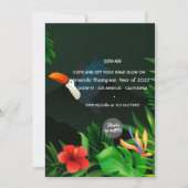 Einladung zur Tropical Summer Glow Graduation Part (Vorderseite)