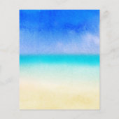 Einladung zur tropischen Brautdusche (Rückseite)