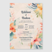 Einladung zur tropischen Hochzeit - Magnetismus (Vorderseite)