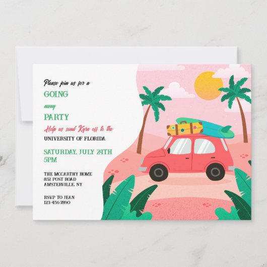 Einladung zur tropischen Uni (Vorderseite)