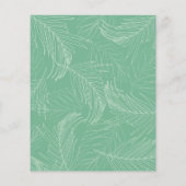 Einladung zur tropischen Wasserfarbenhochzeit (Rückseite)