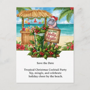 Einladung zur tropischen Weihnachts-Cocktailparty