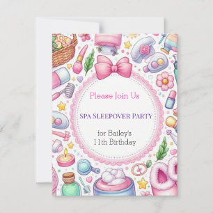 Einladung zur Übernachtungsparty zum Geburtstag im
