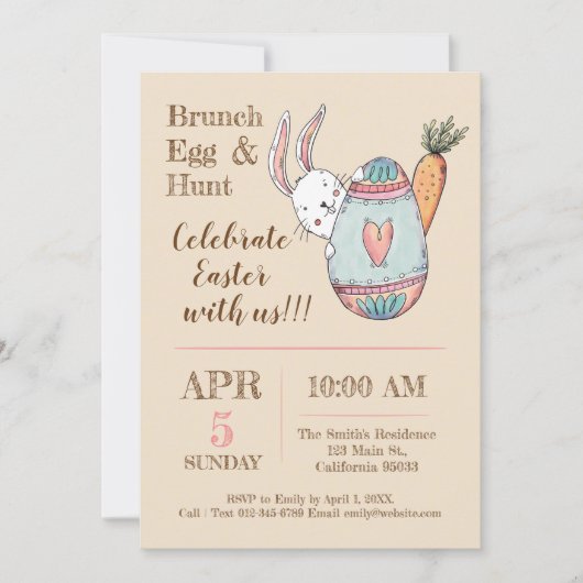 Einladung zur Uferschau und Ei-Jagd. (Vorderseite)