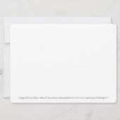 Einladung zur Unicorn Blank Card Mitternacht (Rückseite)