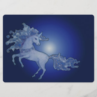 Einladung zur Unicorn Blank Card Mitternacht