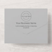 Einladung zur Unternehmensgründung + Visitenkarte (Rückseite)