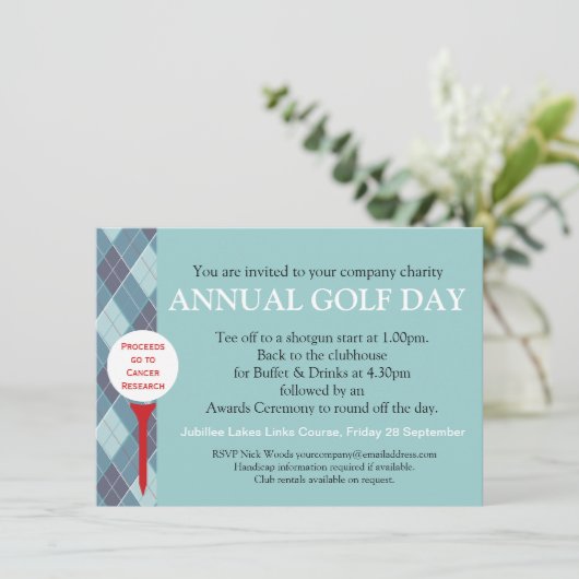 Einladung zur Veranstaltung einer Firmengruppe am (Stehend Vorderseite)