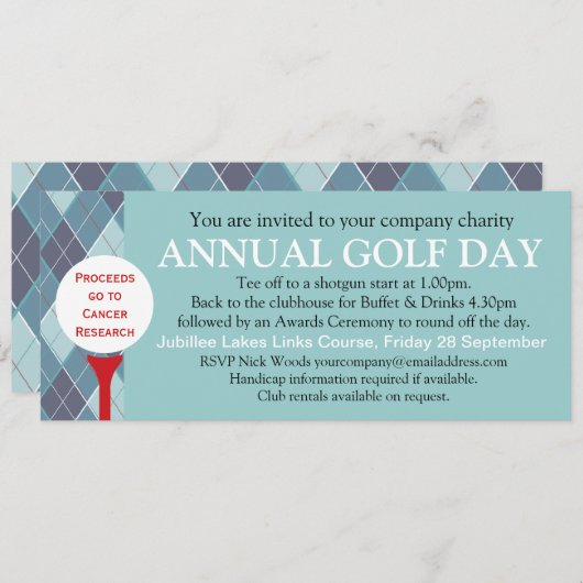 Einladung zur Veranstaltung einer Firmengruppe am  (Vorne/Hinten)