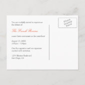 Einladung zur Veranstaltung einer Veranstaltung mi (Rückseite)