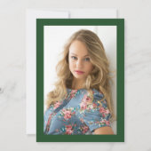 Einladung zur Veranstaltung eines eleganten grünen (Rückseite)