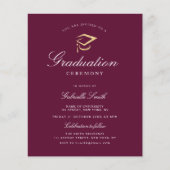 Einladung zur Veranstaltung eines eleganten lila A (Vorderseite)