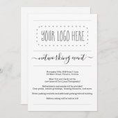 Einladung zur Veranstaltung von Geschäftspartnersc (Vorne/Hinten)