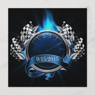 Einladung zur Veranstaltung von Rennwagen