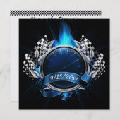 Einladung zur Veranstaltung von Rennwagen (Vorne/Hinten)