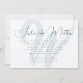 Einladung zur verheirateten Monogram-Messe (Vorderseite)