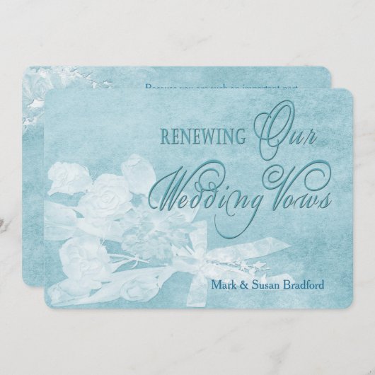 Einladung zur Verlängerung der Hochzeitsstimmung - (Vorne/Hinten)