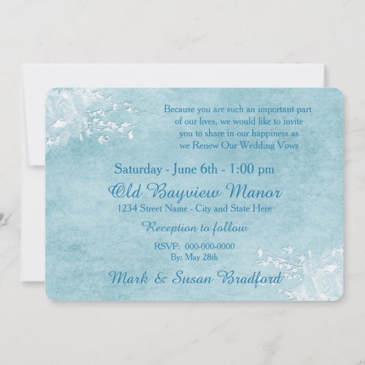 Einladung zur Verlängerung der Hochzeitsstimmung - (Rückseite)