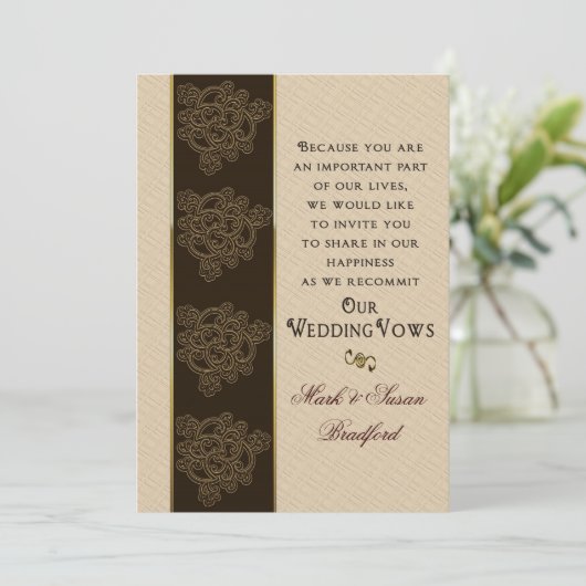 Einladung zur Verlängerung der Hochzeitsstimmung - (Stehend Vorderseite)