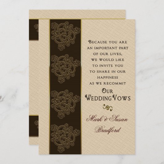 Einladung zur Verlängerung der Hochzeitsstimmung - (Vorne/Hinten)