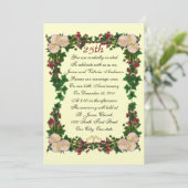 Einladung zur Verlängerung des 25. Hochzeitstages (Stehend Vorderseite)