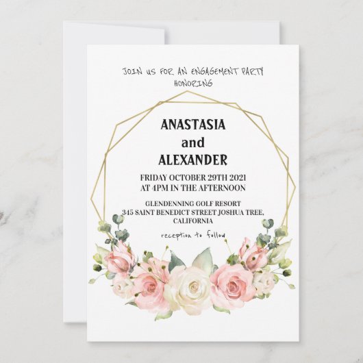 Einladung zur Verlobung. (Vorderseite)