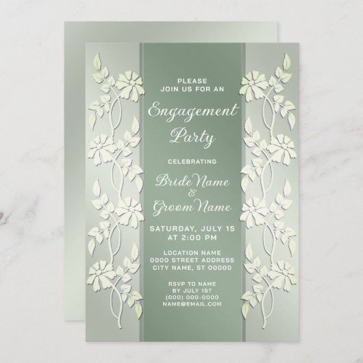 Einladung zur Verlobung der Gelbblüte (Vorne/Hinten)