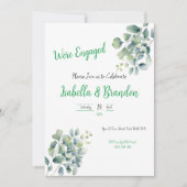 Einladung zur Verlobung der Leafy-Minimal (Vorderseite)