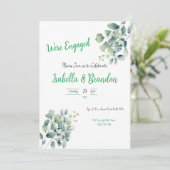 Einladung zur Verlobung der Leafy-Minimal (Stehend Vorderseite)