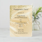 Einladung zur Verlobung von Pearly Gold (Stehend Vorderseite)