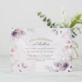 Einladung zur Verlobung von Wasserfarben (Stehend Vorderseite)