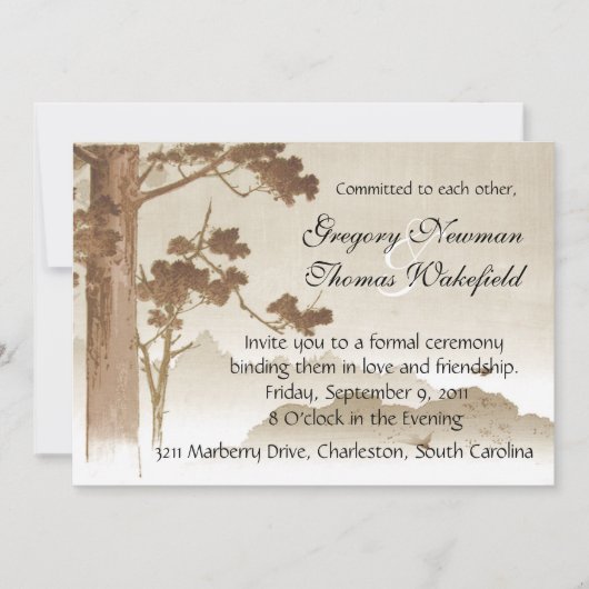 Einladung zur Verpflichtungserklärung (Vorderseite)