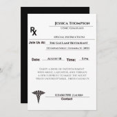 Einladung zur Verschreibung von medizinischem Absc (Vorne/Hinten)