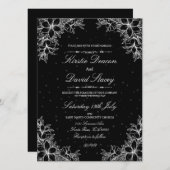 Einladung zur Verzierten Blumenhochzeit (Vorne/Hinten)