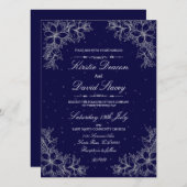 Einladung zur Verzierten Blumenhochzeit (Vorne/Hinten)
