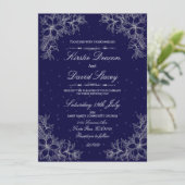 Einladung zur Verzierten Blumenhochzeit (Stehend Vorderseite)