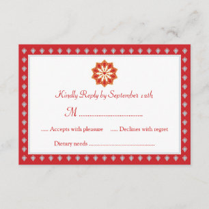 Einladung zur Verzierten Hochzeitskarte