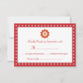 Einladung zur verzierten Hochzeitskarte (Vorderseite)