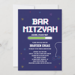 Einladung zur Video Game Bar Mitzvah für Gamer