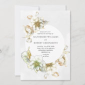 Einladung zur viktorianischen Alabaster-Blumenhoch (Vorderseite)