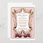 Einladung zur viktorianischen Babydusche (Vorne/Hinten)