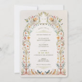 Einladung zur Viktorianischen Vogelhochzeit (Vorderseite)