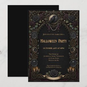 Einladung zur Vintage-Halloween-Party