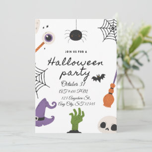 Einladung zur Vintage-Halloween-Party