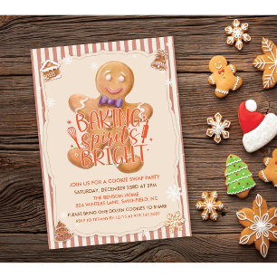 Einladung zur Vintage-Weihnachtsplätzchen-Tauschpa