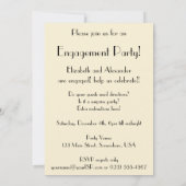 Einladung zur Vintagen Art Deco Liebe (Rückseite)